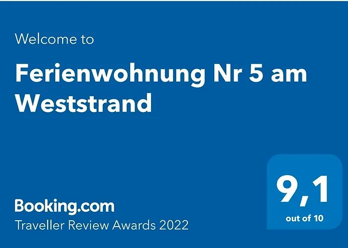 Ferienwohnung Nr 5 Am Weststrand - 4 Sterne Dtv